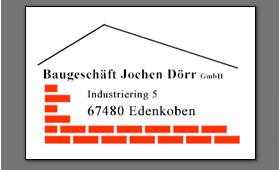 Bauunternehmer Rheinland-Pfalz: Baugeschäft Jochen Dörr GmbH